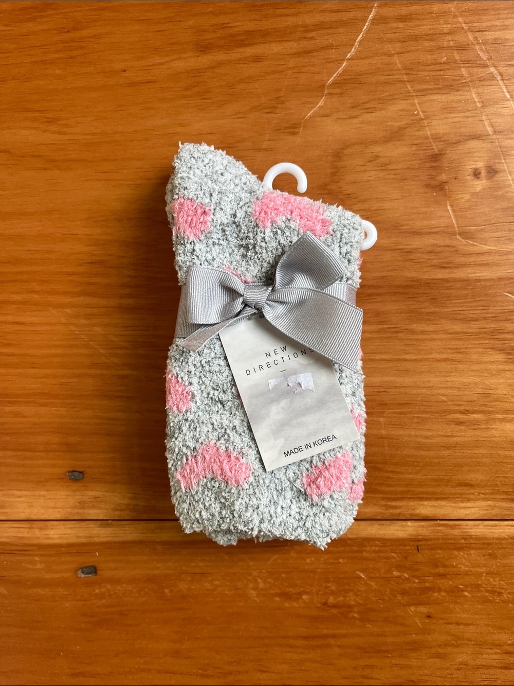 Fuzzy Heart Socks